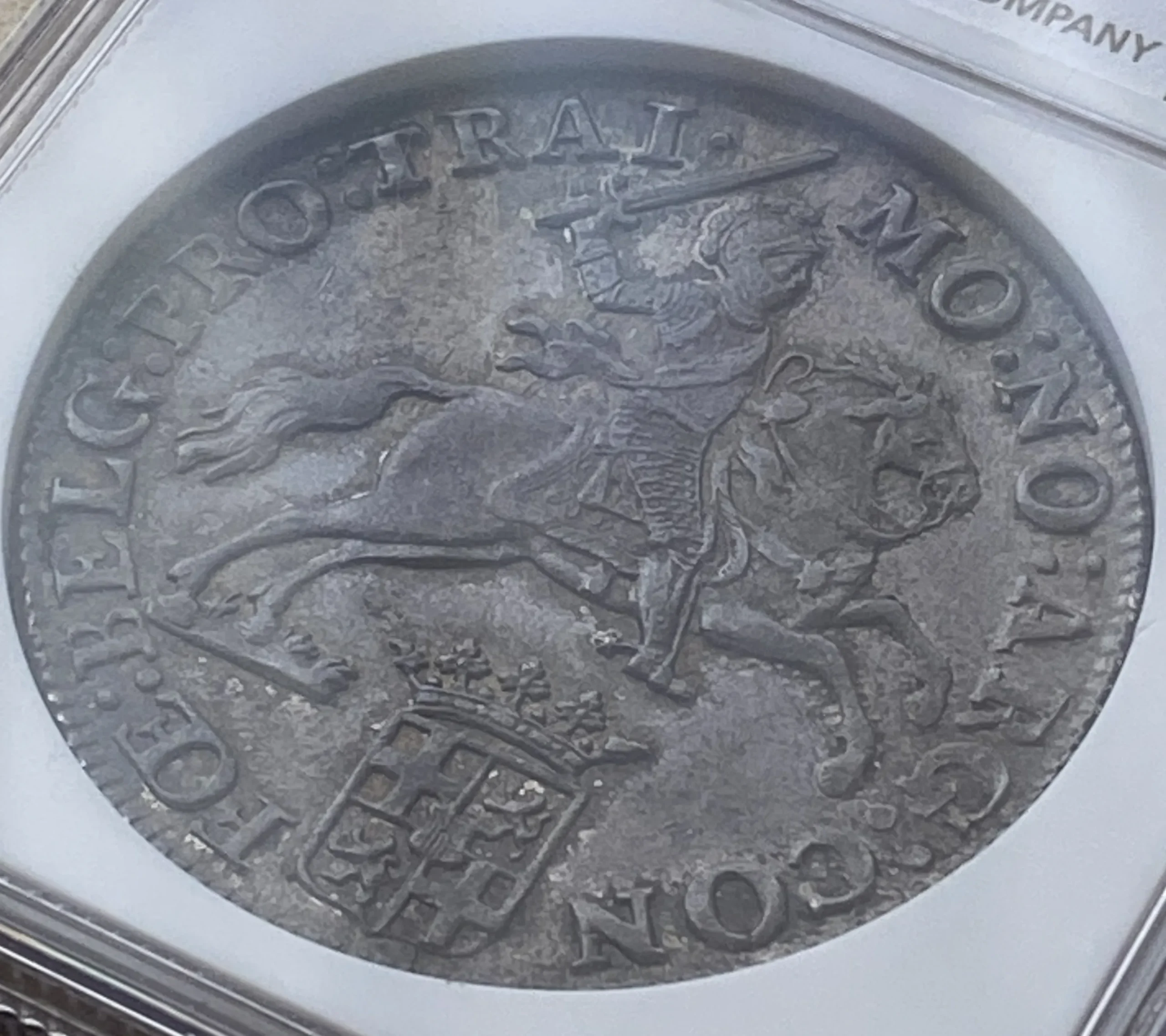 1790年 オランダ ユトレヒト 1デュカトン銀貨 シルバーライダー MS61 NGC!