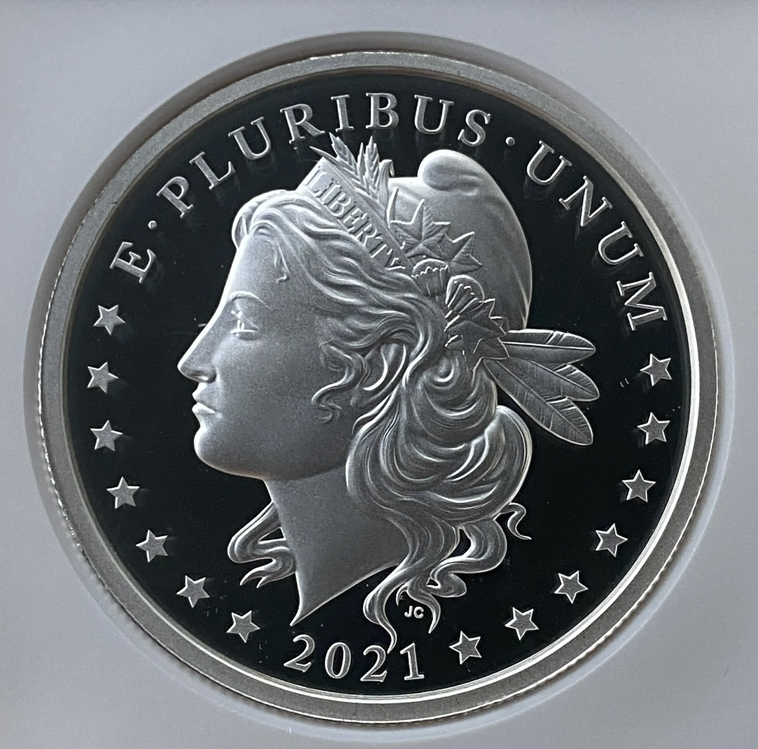 2021年 東カリブ諸国 2ドルプルーフピエフォー銀貨 シルバー・ダラー・ガール PF70UCかつFDI サインラベル NGC 堂々最高鑑定品! - 画像 (3)