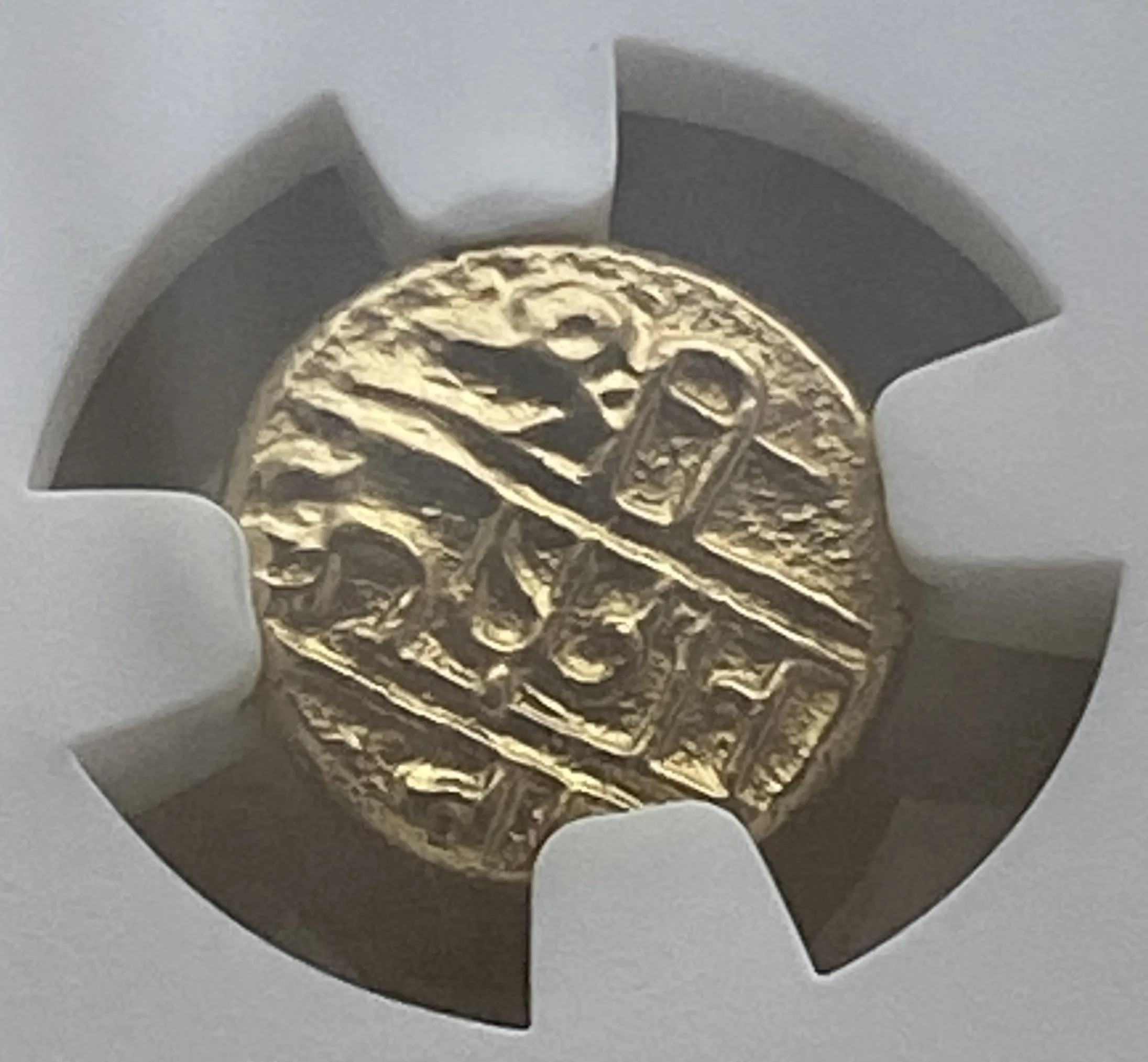 1799-1806年 インド マイソール王国 1パゴダ金貨(3.43g) クリシュナラージャ・ウォデヤール3世 MS66 NGC 鑑定品! - 画像 (5)