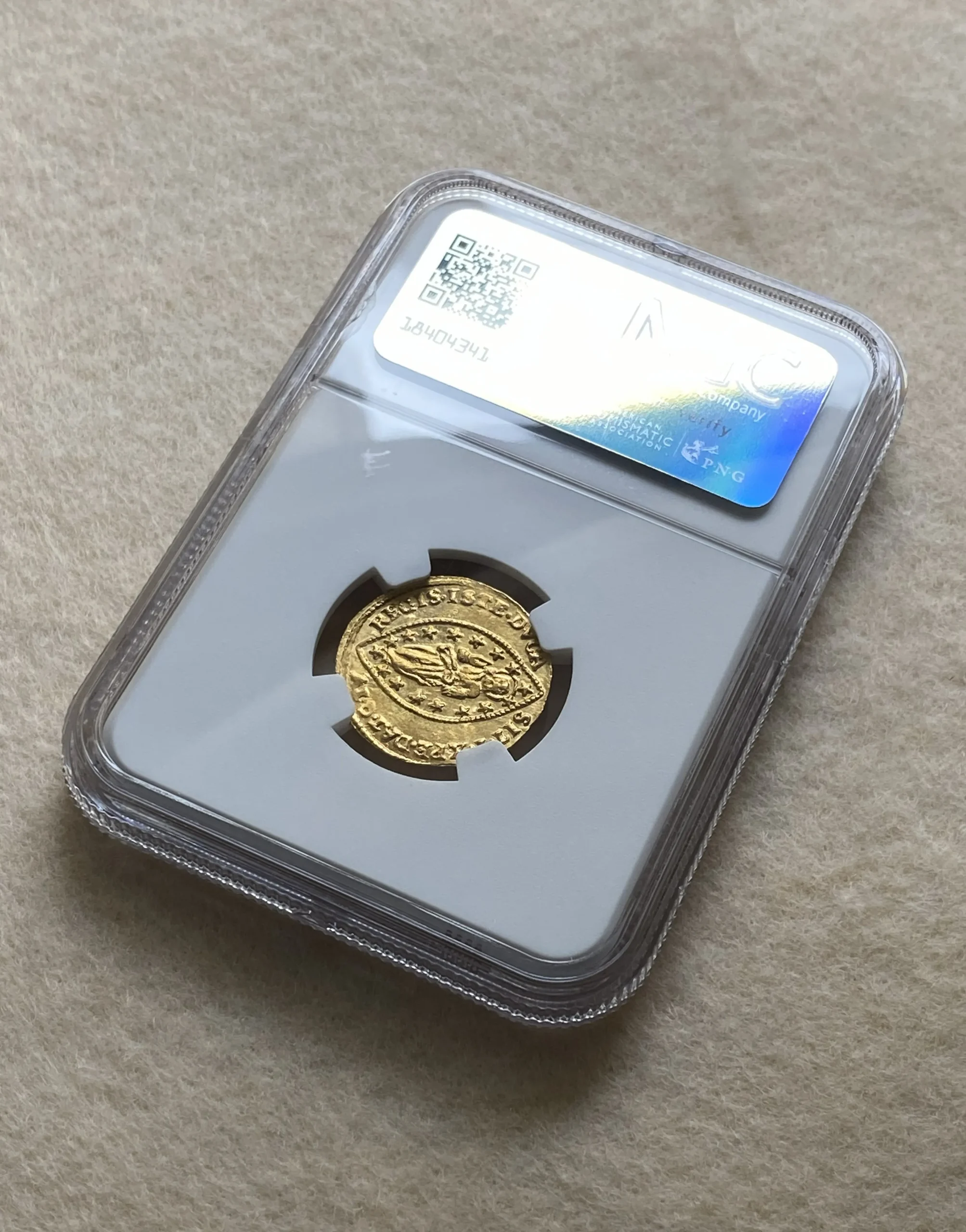 1779-1789年 イタリア ヴェネツィア共和国 ゼッキーノ金貨 ドージェ・パオロ・レニエル MS64 NGC 鑑定品! - 画像 (6)