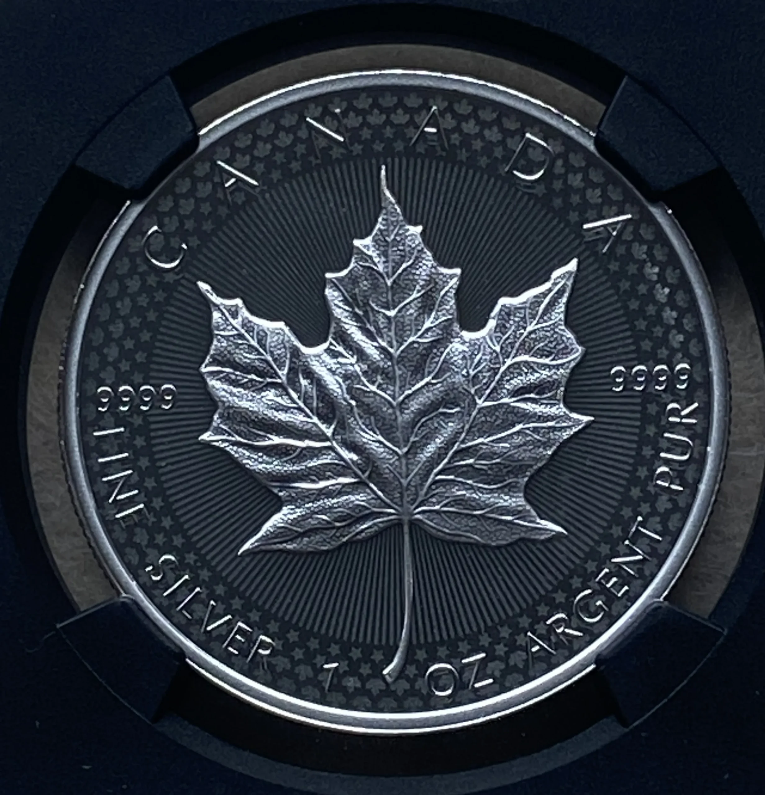2019年 カナダ 5ドル銀貨 メイプルリーフ モディファイドプルーフ仕様 Susan Taylor氏直筆サイン入りラベル First Day of Issue PF70 NGC 堂々最高鑑定品! - 画像 (3)