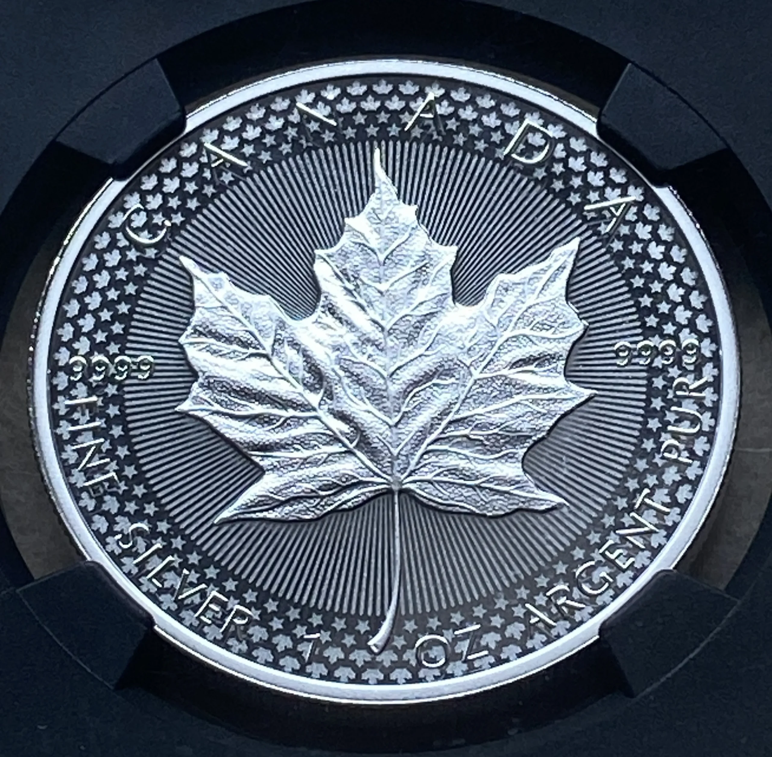 2019年 カナダ 5ドル銀貨 メイプルリーフ モディファイドプルーフ仕様 Susan Taylor氏直筆サイン入りラベル First Day of Issue PF70 NGC 堂々最高鑑定品! - 画像 (4)