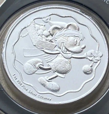 2025年 ニウエ 2ドル銀貨 ディズニー クリスマス・ミッキーマウス 1オンス純銀貨（PCGS First Strike対象）